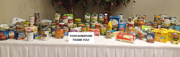 food donations at Fall Harvest